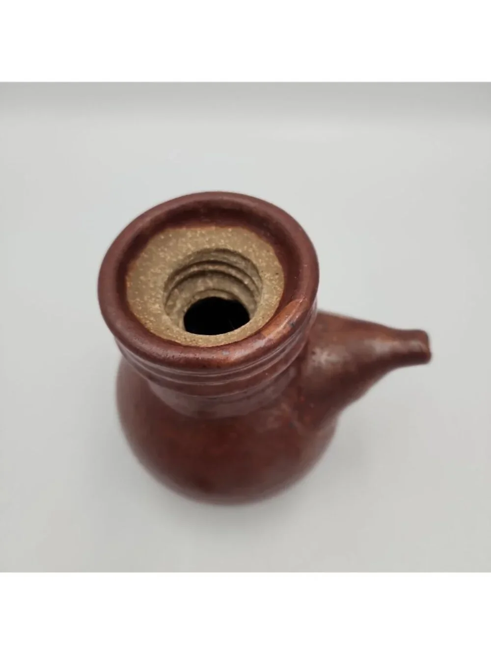 Vintage Japanese Ceramic Pottery Tea Pot Saki Oil Tamari Holder Handmade Stamped